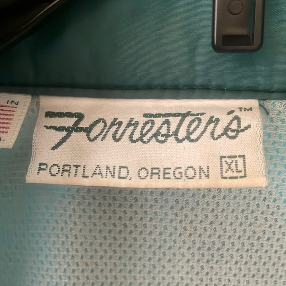 Vintage Outdoor Full Zip Retro Windbreaker Jacket Green Men’s XL With Pockets - Picture 3 of 12